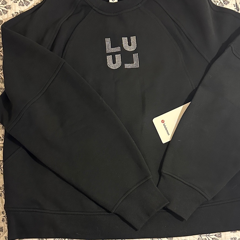lululemon athletica Black Crew Neck Sweater
